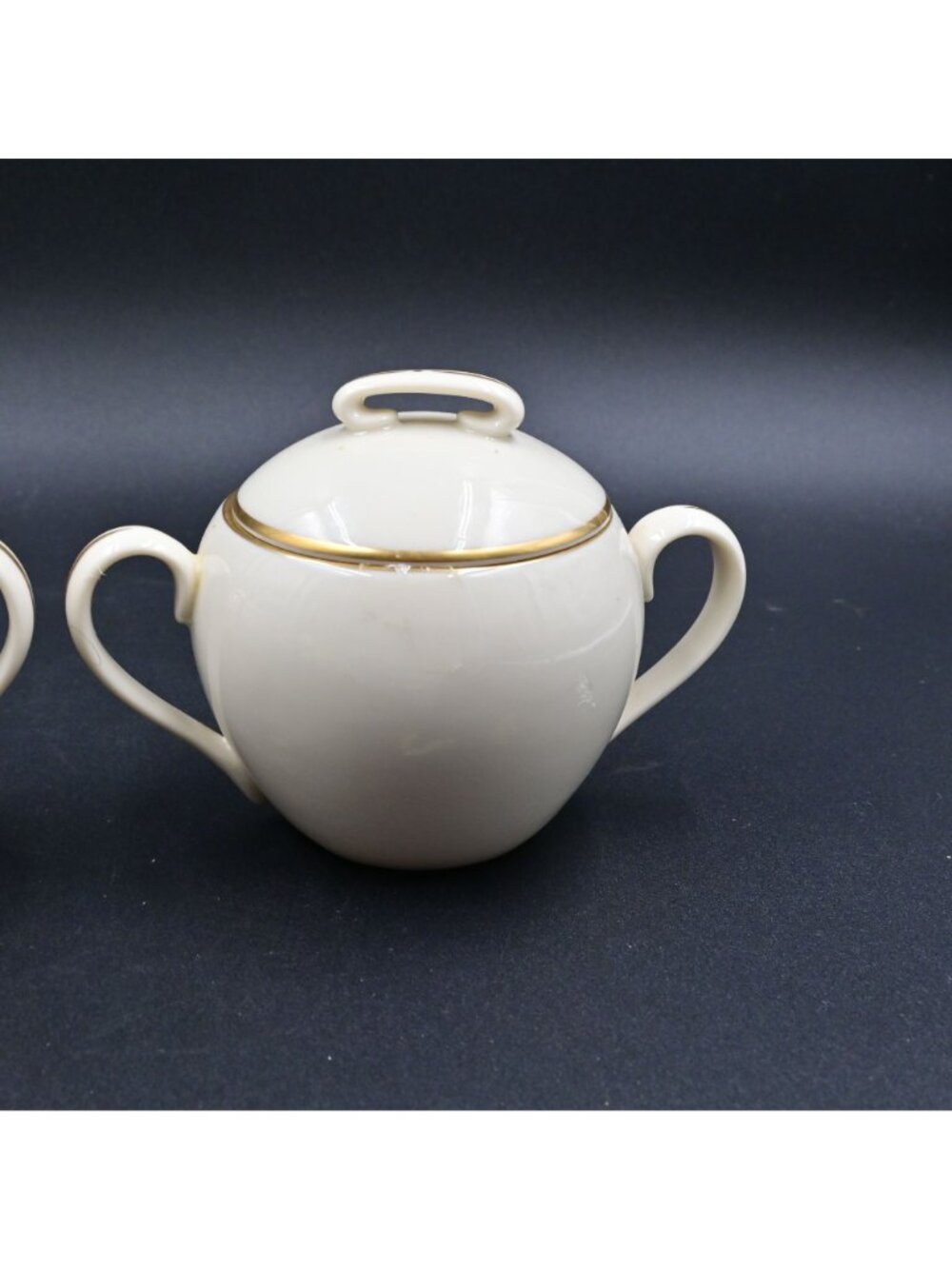 Lenox Olympia Cream and Sugar Gold Trim Vintage Set Of 2 - Picture 6 of 8
